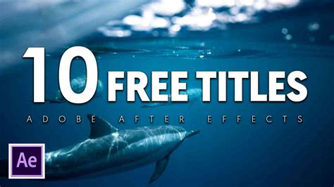 After Effects Title Templates Free Download Get What You Need For Free