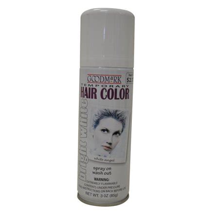 If you're not sure you're ready to commit to gray hair permanently, perhaps you can test the waters for a day. Goodmark Temporary Hair Color Spray, White - Walmart.com