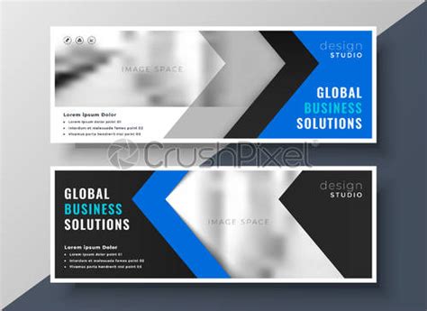 Company Business Banner Professional Layout Design Stock Vector