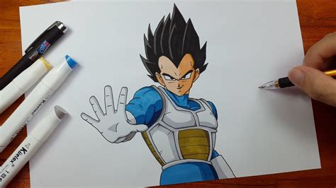 Most dragon ball z characters can be drawn using these basic shapes and proportions. Drawing Vegeta - Dragon Ball Z - YouTube