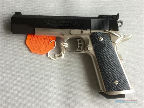 Colt Special Combat Government 45 Acp Two Tone For Sale