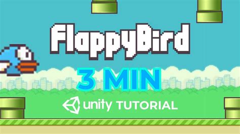How To Make Flappy Bird In 3 Min Unity Tutorial Youtube