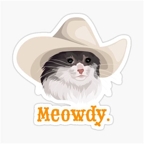 Cat Wearing Hat Meme Stickers Redbubble