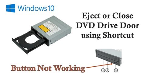 How To Eject Or Close Dvd Drive Tray Using Shortcut In Windows 10