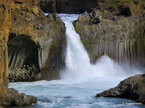 The Extraordinary Aldeyjarfoss Waterfall In North Iceland In Beautiful