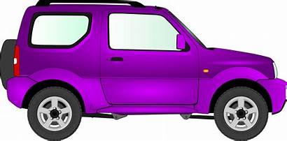 Clipart Transparent Clip Purple Jeep Cartoon Cliparts