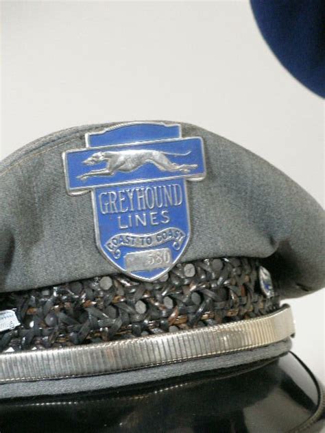276 Five Vintage Greyhound Bus Driver Hats Lot 276