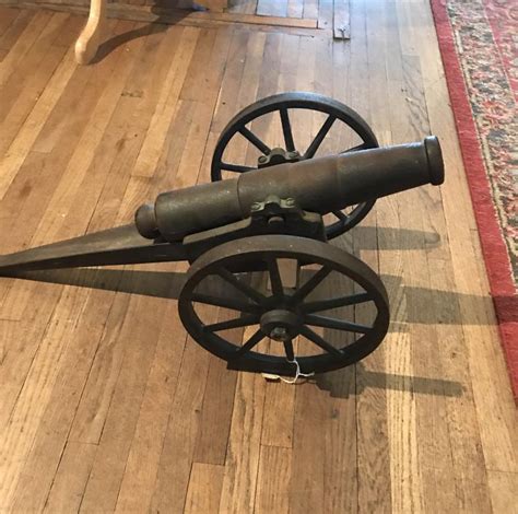 Sold Price Large Antique Cast Iron Cannon October 6 0117 1100 Am Cdt
