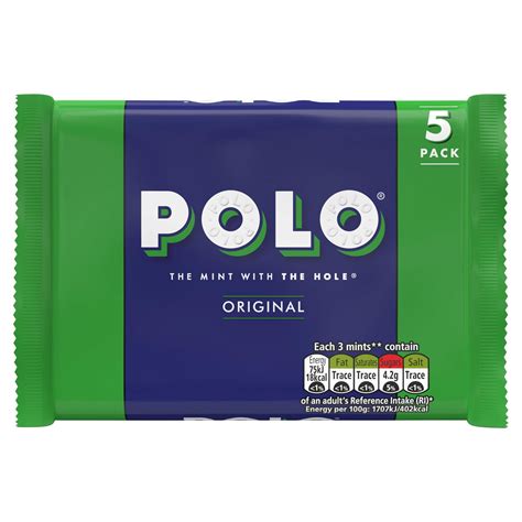 Polo Original Mint Tube Multipack 25g 5 Pack Chewing Gum And Mints