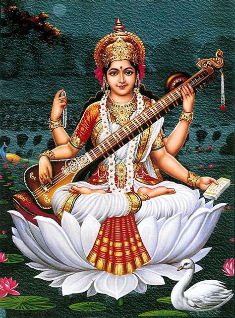 Saraswati Goddess Of Music And Knowledge