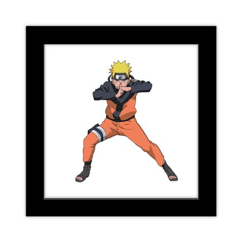 Gallery Pops Naruto Shippuden Naruto Uzumaki Fighting Pose Framed Art