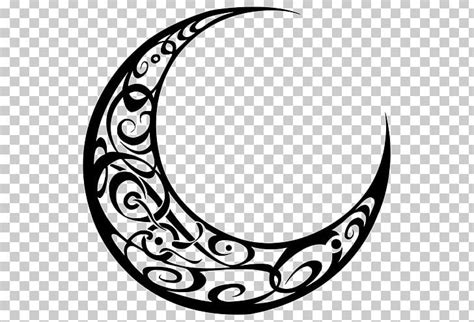 Crescent Moon Logo Png Clipart Black And White Body Jewelry Circle