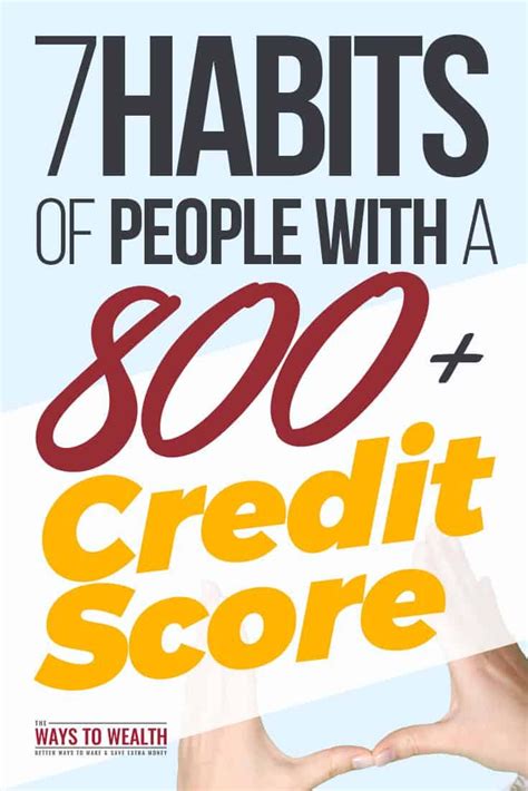 7 Habits Of People With A 800 Credit Score Improve Credit Score
