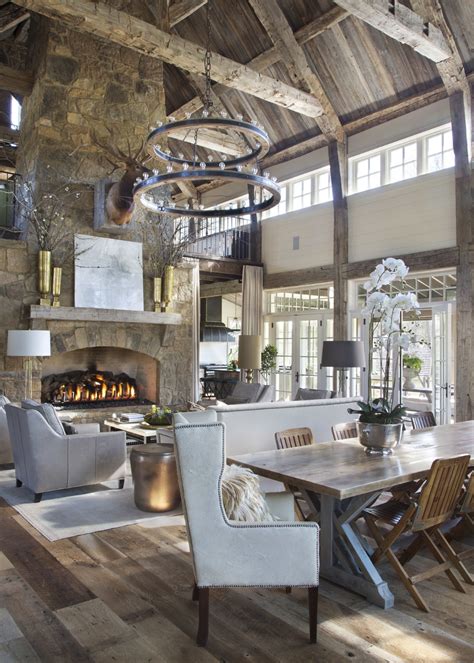 Rusticity Meets Glamour In A Comfortable Livable Country Home Rustic