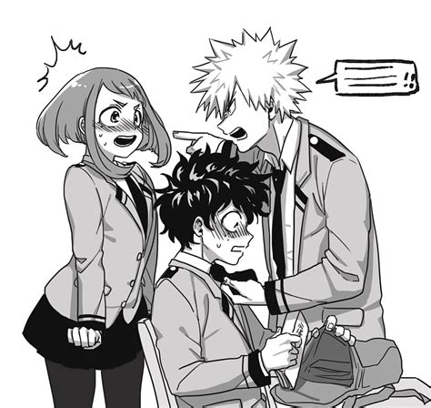 Boku No Hero Academia Uraraka Ochako Katsuki Bakugou Midoriya Izuku Casais Bonitos De