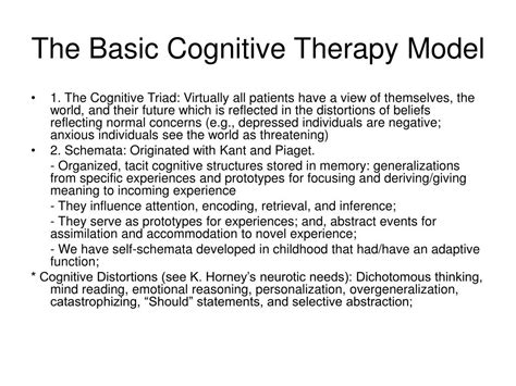 Ppt Cognitive Therapy Powerpoint Presentation Free Download Id1713122