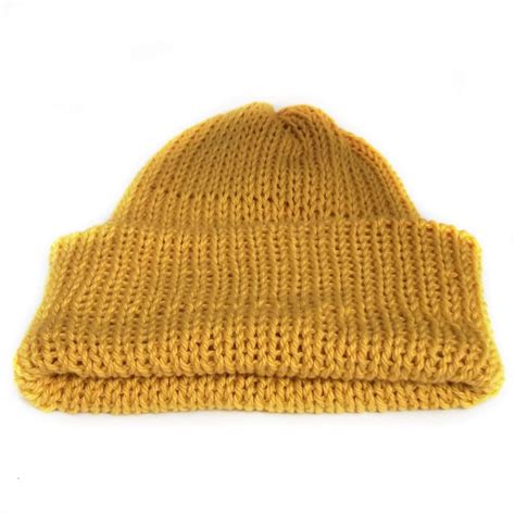 Mustard Yellow Cotton Beanie Hat Handmade With 100 Soft Etsy