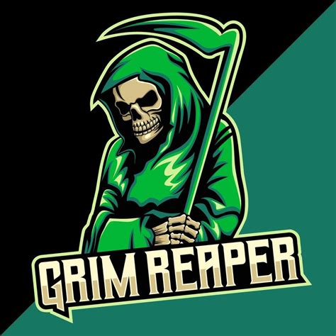 Grim Reaper Esport Logo Mascot Design 13022320 Vector Art At Vecteezy