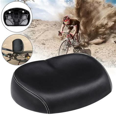 big ass bike cycling shock absorption bike saddle wide large soft pu pad seat for road bike