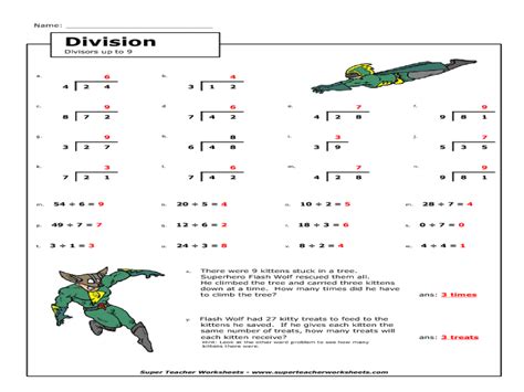 One can download the same and use it for giving. Simple division Worksheet for 3rd - 6th Grade | Lesson Planet