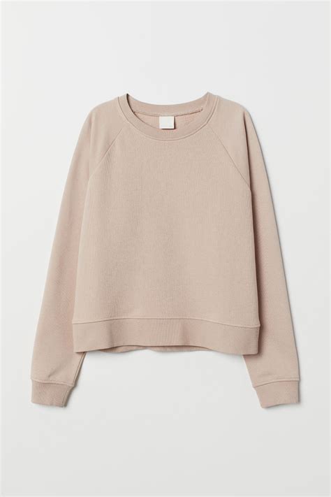 Sweatshirt Light Beige Ladies Handm Ca In 2020 Beige Sweatshirt