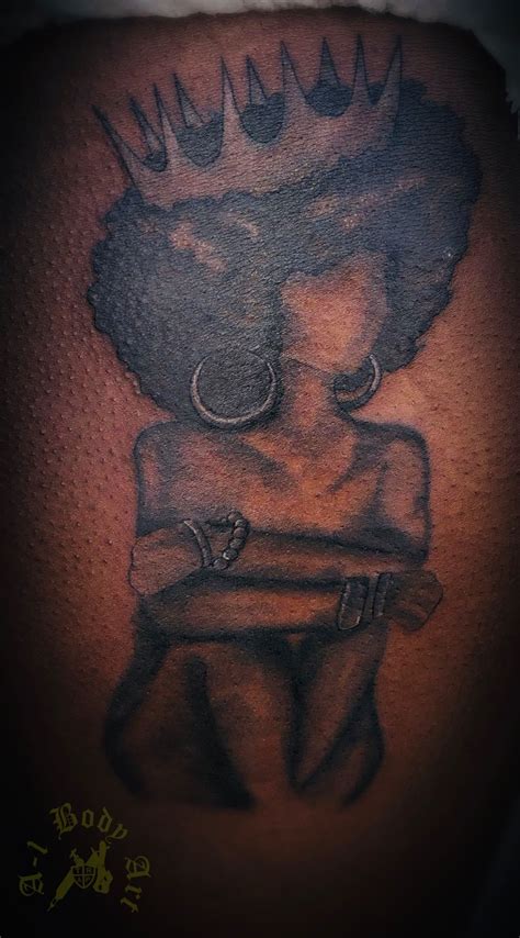 Queen Tattoo Queen Tattoo African Queen Tattoo Black Girls With Tattoos