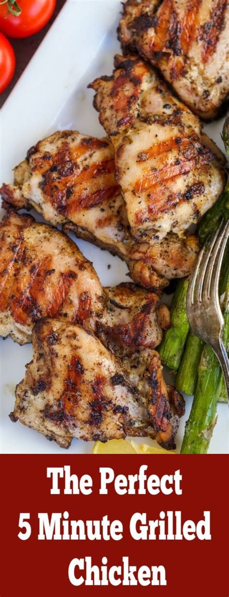 You'll come home to a yummy scent and a great dinner!submitted by: Grilled chicken, prepped easily in 5 minutes. Quick and ...