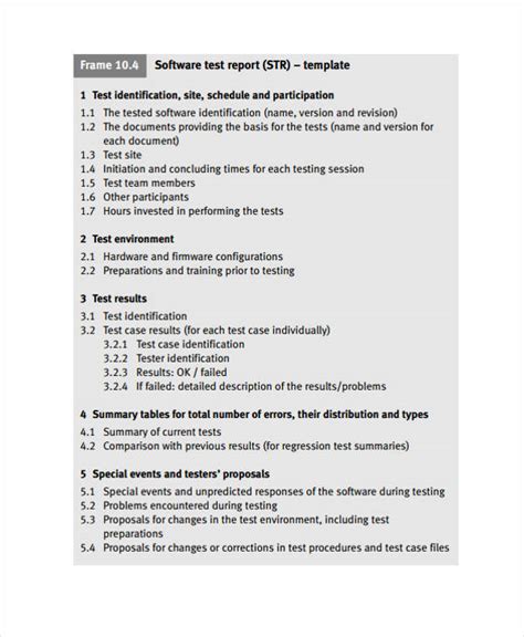 23 Test Report Templates Free Word Pdf Format Download