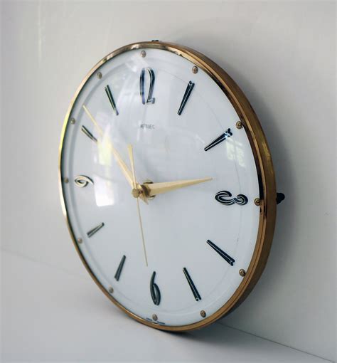 1960s Metamec Wall Clock Simple Mid Century Styling Keeps Excellent