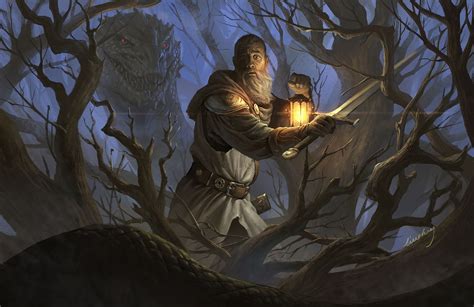 Wallpaper Forest Fantasy Art Knight Sword Mythology Basilisc