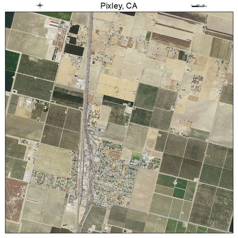 Aerial Photography Map Of Pixley Ca California