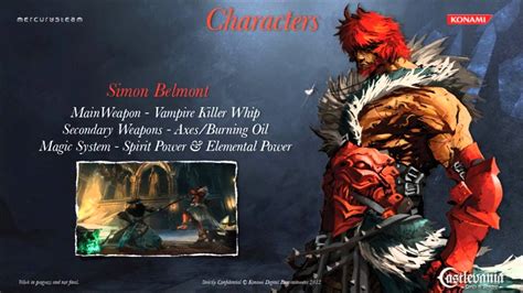 Castlevania Lords Of Shadow Mirror Of Fate ~ Simon Belmont Info