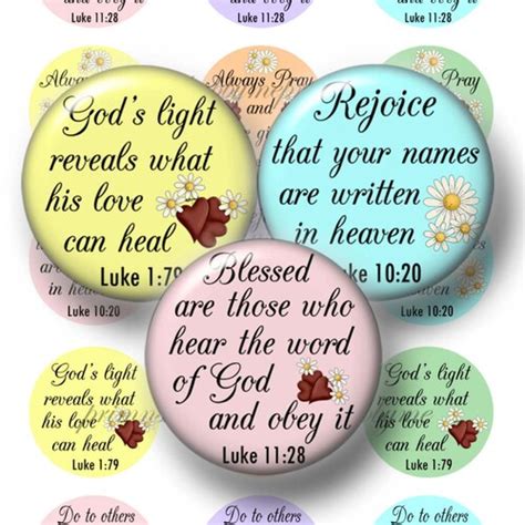 Instant Download Christian Inspirational 1 X 1 Inch Images Etsy