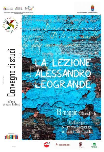 Alessandro leogrande è nato a taranto nel 1977. La lezione di Alessandro Leogrande, convegno nazionale ...