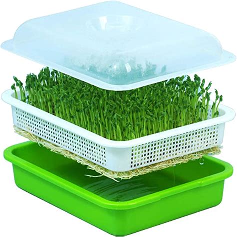 Huntfgold Sprocket Seed Sprouter Tray Bpa Free Pp Soilless Big Capacity