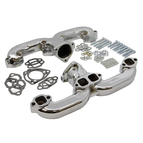 Smoothie Rams Horn Exhaust Manifolds Small Block Chevy Chrome