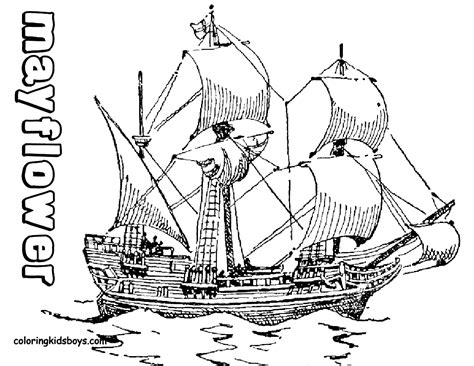 In 1620, 102 pilgrims arrived in plymouth harbor, massachusetts. Thanksgiving Coloring Pages, Printables | Free ...