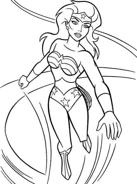 Wonder Woman Superheroes Free Printable Coloring Pages
