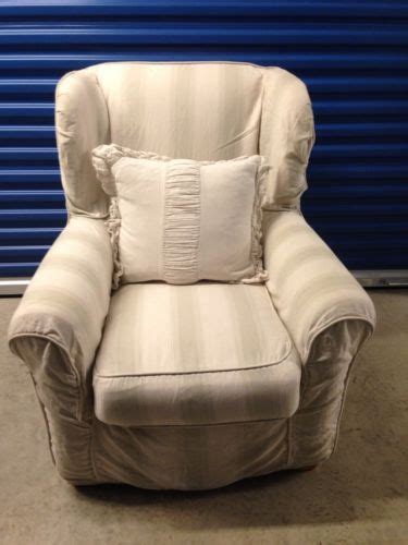Authentic Rachel Ashwell Shabby Chic Comfy Slipcovered Chair Rachel