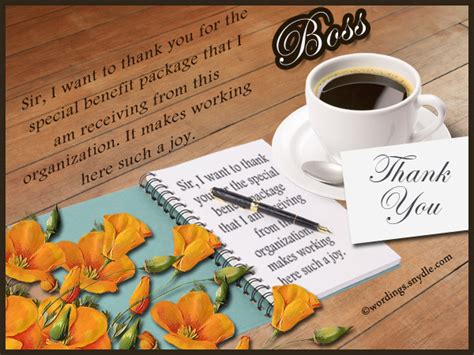 Thank You Notes For Boss Wordings And Messages
