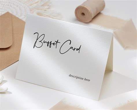 Editable Buffet Card Template Food Label Wedding Buffet Etsy