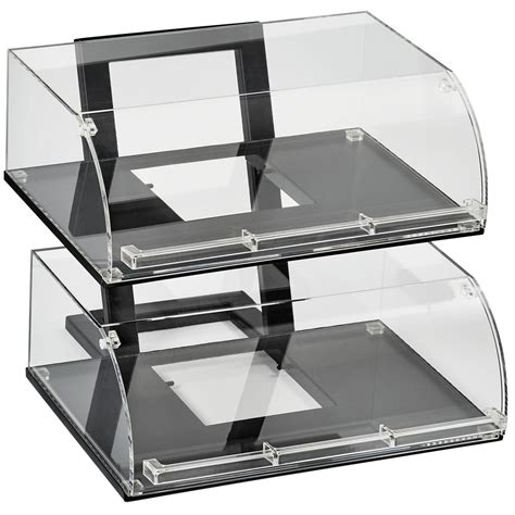 Vollrath Anbcf 06 Cubic Two Tier Full Size Angled Acrylic Pastry