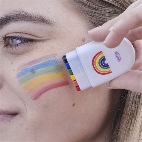Rainbow Face Paint Kit Pride Face Paint Rainbow Face Paint Etsy Uk