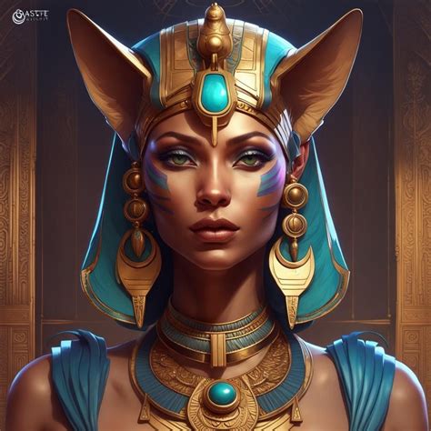 Bastet Egyptian Goddess 8k Resolution Concept Art Portrait By Greg Rutkowski Artgerm Wlop