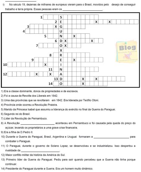 Atividade Segundo Reinado 8 Ano