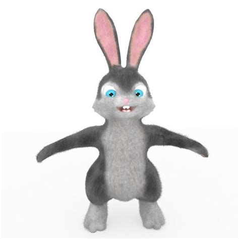 Animated Cartoon Rabbit 3d Model Cgtrader