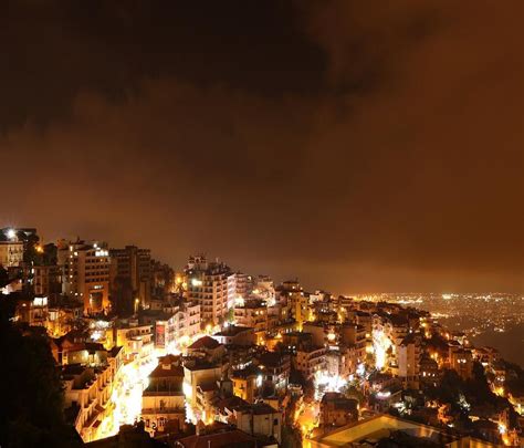 Night Nightphotography Nightshot Landscape Aley Lebanon In A Picture