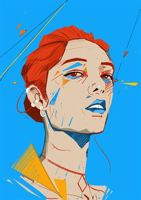 Illustrated Portraits New Style On Behance