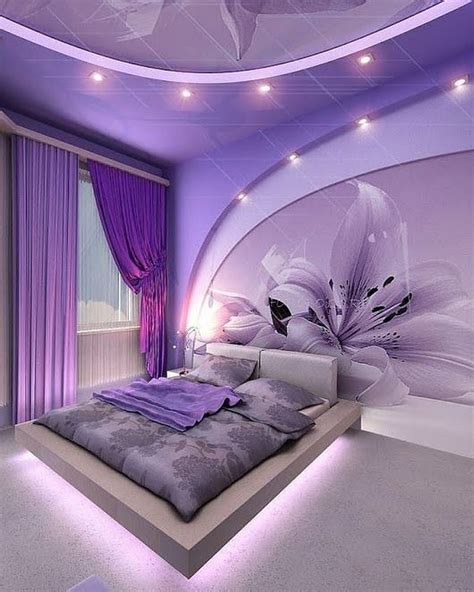 Colorful walls with matching drapes. Sign in | Purple bedrooms, Purple master bedroom, Dream rooms