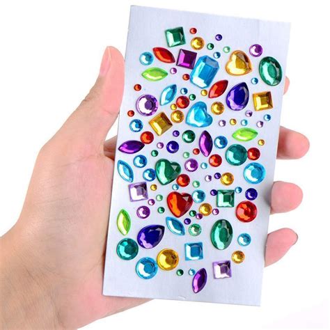 Self Adhesive Rhinestone Sticker Bling Craft Jewels Crystal Gem